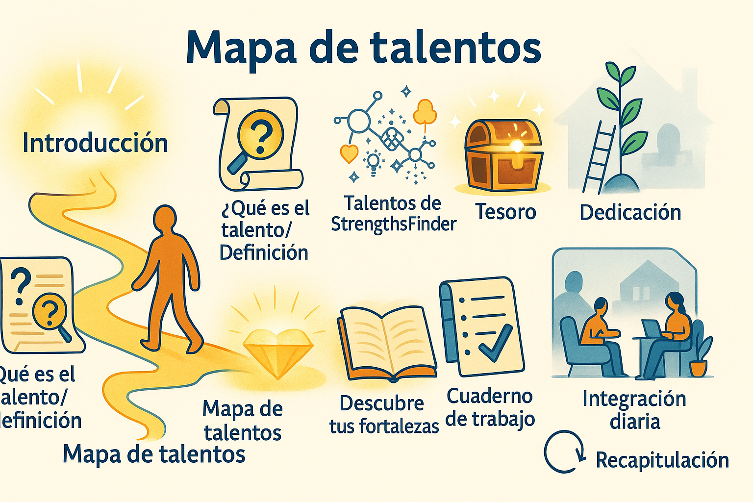 Ilustración conceptual del Taller de Maestría del Talento